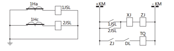 JSL-26繼電器構(gòu)成的二相式定時限保護的原理圖 JSL-26繼電器構(gòu)成的二相式定時限保護的原理圖