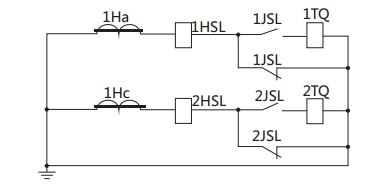 JSL-26繼電器構(gòu)成的去分流操作機構(gòu)的保護原理圖 JSL-26繼電器構(gòu)成的去分流操作機構(gòu)的保護原理圖