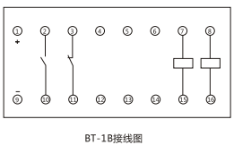 BT-1B/200同步檢查繼電器內部接線及外引接線圖 BT-1B/200同步檢查繼電器內部接線及外引接線圖