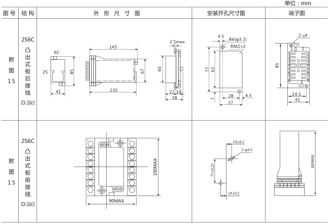 DZZ-19組合中間繼電器外形及安裝尺寸圖片 DZZ-19組合中間繼電器外形及安裝尺寸圖片